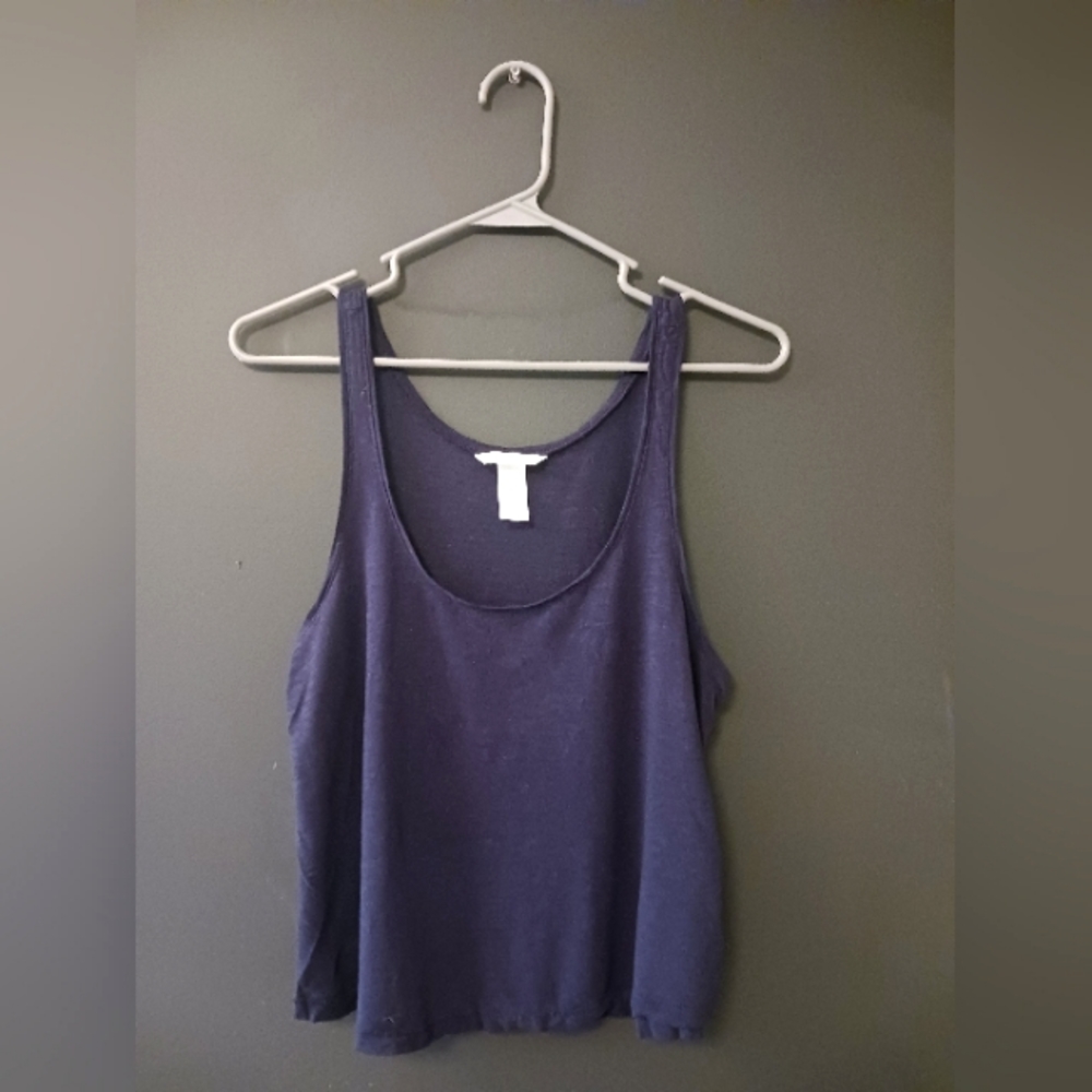 BASIC XS WOMEN'S DARK BLUE TANK TOP